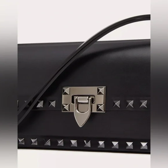 Valentino ROCKSTUD23 E/W SMOOTH CALFSKIN SHOULDER BAG - Picture 9 of 9